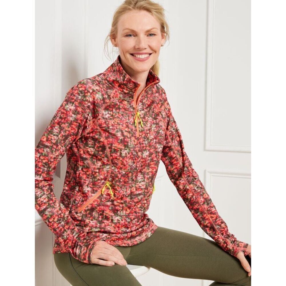 NEW Talbots PERFORMANCE INTERLOCK HALF ZIP PULLOV… - image 1